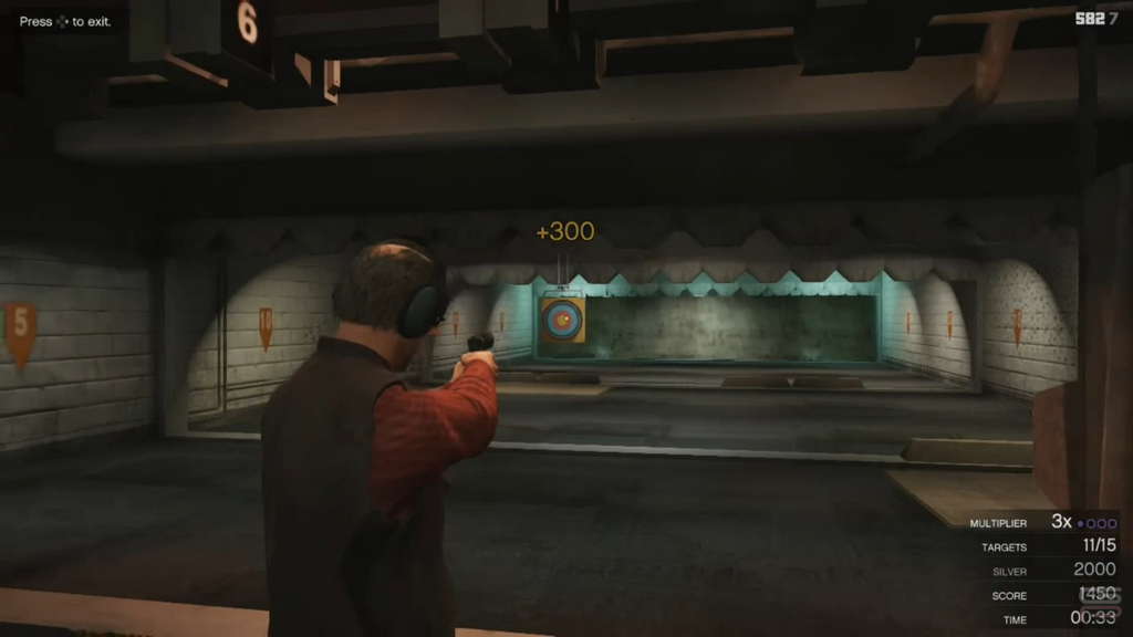 Grand Theft Auto V Gameplay shooting range