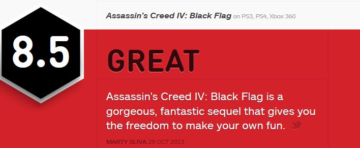 Assassin’s Creed 4 ביקורות