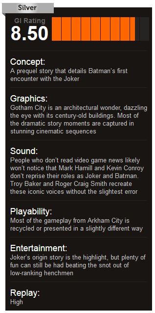 Batman Arkham Origins ציונים