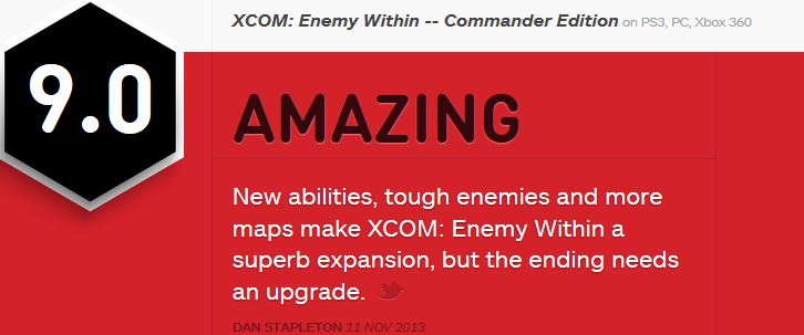 XCOM Enemy Within ביקורת