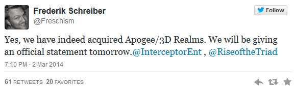 Interceptor buys 3D Realms