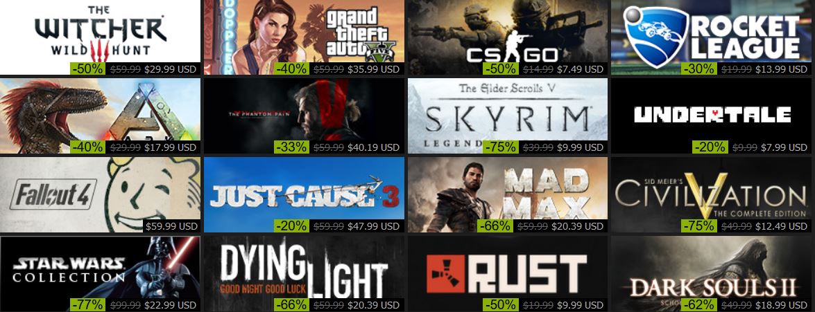 STEAM HOLIDAY SALE 2015
