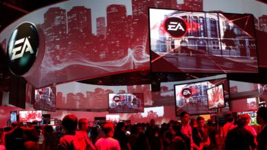 הביתן של חברת EA בתערוכת המשחקים בלוס אנג'לס, קליפורניה E3 2013