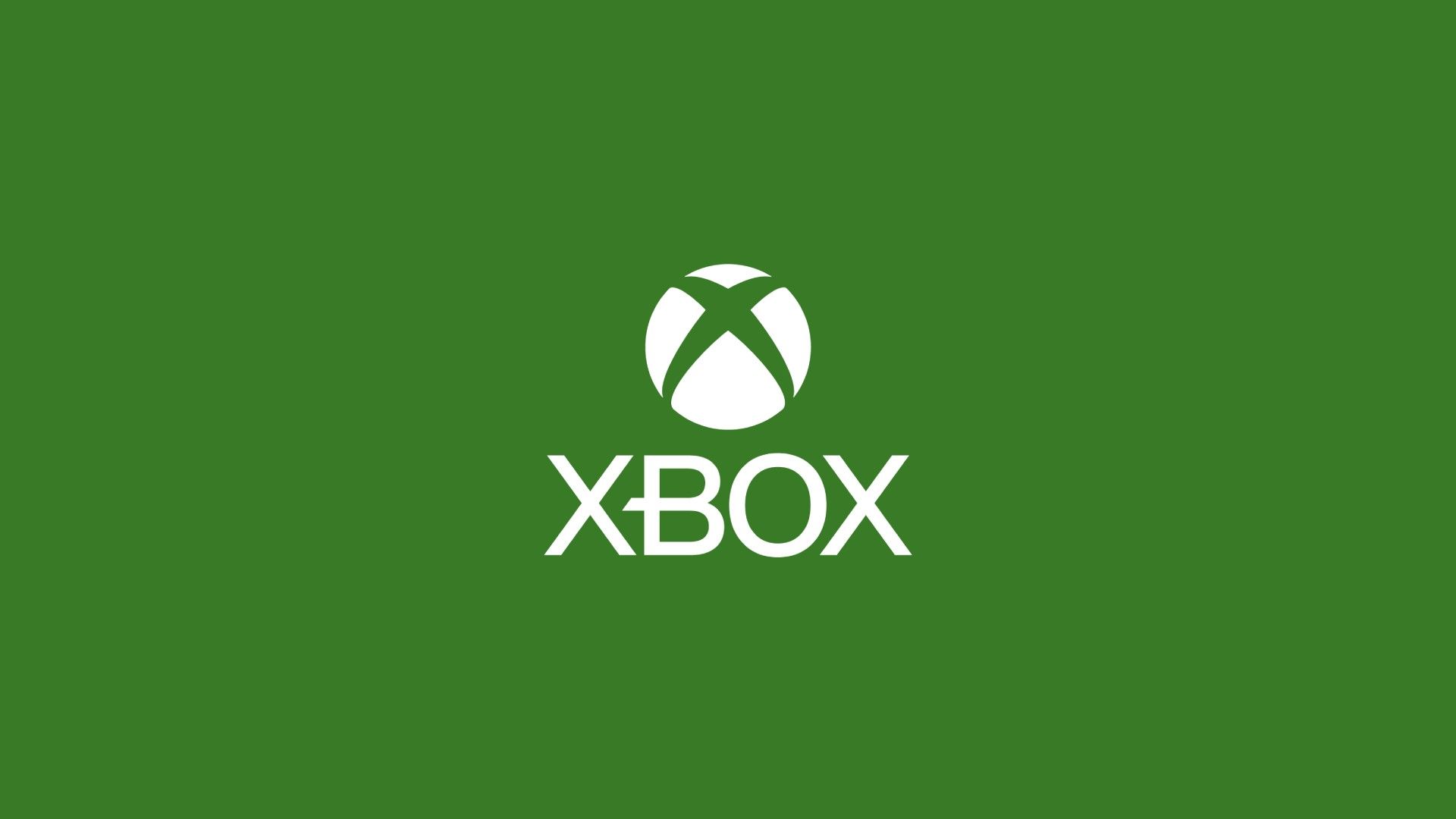 לוגו אקסבוקס חדש בצבע לבן על רקע ירוק